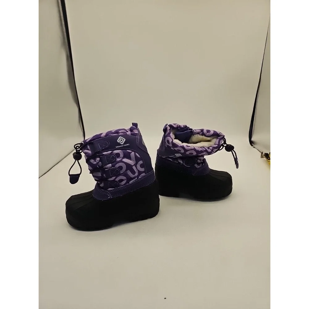Dream Pairs Thinsulate KNorth High Purple Berry‎ Boots  Kids 9 NEW